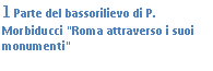 Text Box: 11 Parte del bassorilievo di P. Morbiducci 'Roma attraverso i suoi monumenti'