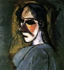 Picasso - studio  demoiselles 2 - busto di donna testa 1907