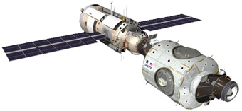 L'ISS nelle prime fasi di costruzione