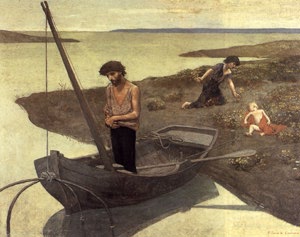 P. Chavannes - Il povero pescatore (1881) - Parigi, Muse d'Orsay