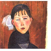 Amedeo Modigliani, 'Maria, figlia del popolo', 1918, (partic.)
