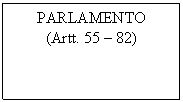 Text Box: PARLAMENTO
(Artt. 55 - 82)
