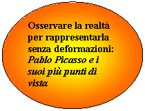 Oval: Osservare la realt per rappresentarla senza deformazioni:
Pablo Picasso e i suoi pi punti di vista
