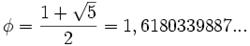 ,phi==1,6180339887,