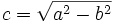 c = sqrt