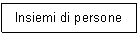 Text Box: Insiemi di persone