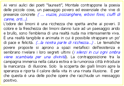 Text Box: Ai versi aulici dei poeti 