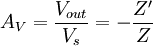 A_V = frac}} = - frac