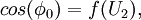 cos(phi_)=f(U_),!!