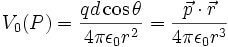 V_0 (P) = frac   = frac 