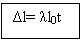 Text Box: Δl= λl0t

