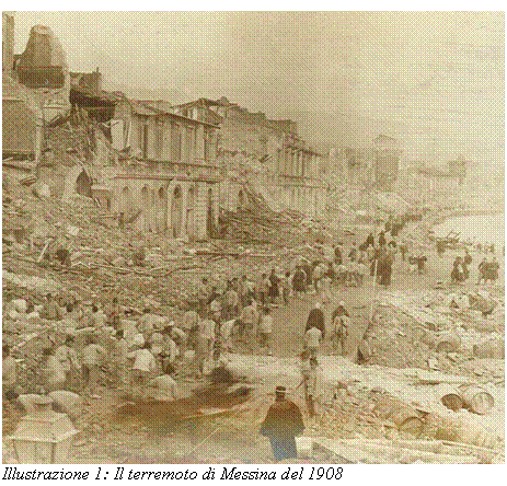 Text Box: Illustrazione 2: Il terremoto di Messina del 1908
