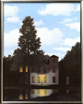 L'impero delle luci Stampa artistica con cornice di Rene Magritte