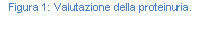 Text Box: Figura 130: Valutazione della proteinuria.