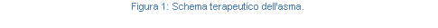 Text Box: Figura 75: Schema terapeutico dell'asma.