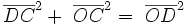  }^2 + }^2 = }^2