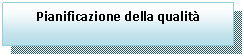 Text Box: Pianificazione della qualit