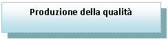Text Box: Produzione della qualit